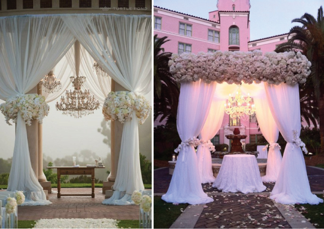 Wedding Ceremony Decor Altars Canopies Arbors Arches and Chuppahs 