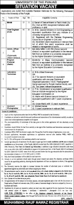 University of Punjab PU Jobs 2022