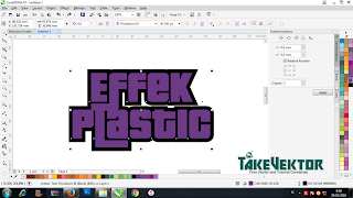 Cara Membuat Effek Plastic Pada Objek /Teks Dengan Coreldraw