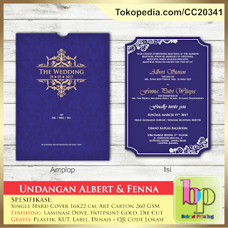  QR Code untuk memudahkan tamu menuju lokasi program Undangan Pernikahan Vintage Elegan Single Hardcover, Albert & Fenna - Jakarta