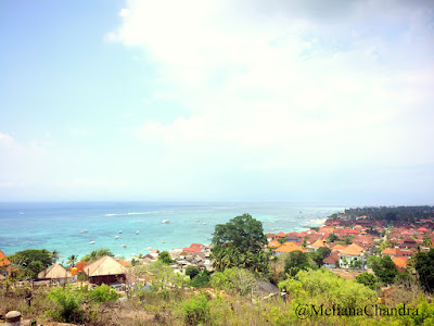 The view of Nusa Lembongan from Panorama Restaurant