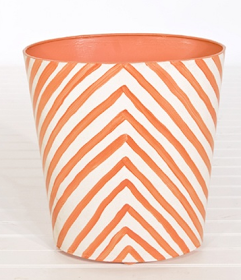 zebra stripe wastebasket