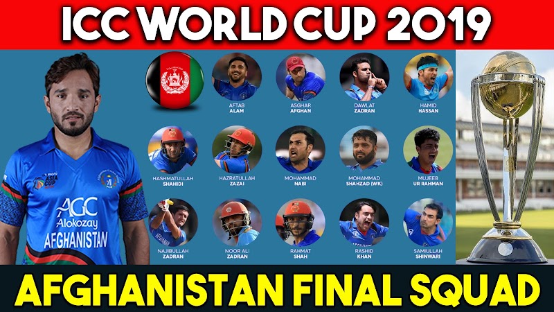 ICC World Cup 2019: ACB Announce Afghanistan15 Members Final Squad For World Cup 2019 | AFG Squad