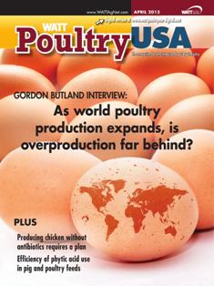 WATT Poultry USA - April 2015 | ISSN 1529-1677 | TRUE PDF | Mensile | Professionisti | Tecnologia | Distribuzione | Animali | Mangimi
WATT Poultry USA is a monthly magazine serving poultry professionals engaged in business ranging from the start of Production through Poultry Processing.
WATT Poultry USA brings you every month the latest news on poultry production, processing and marketing. Regular features include First News containing the latest news briefs in the industry, Publisher's Say commenting on today's business and communication, By the numbers reporting the current Economic Outlook, Poultry Prospective with the Economic Analysis and Product Review of the hottest products on the market.