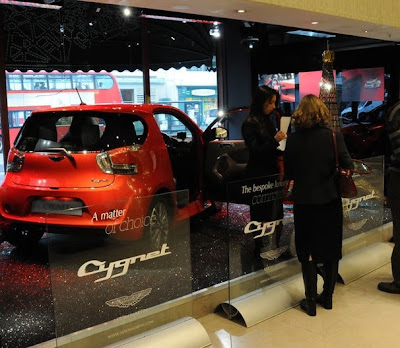 2011 2012 Aston Martin Cygnet debuts at Harrods live Cygnet on  sale now