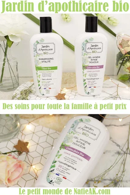 shampoing et gel hygiène intime Jardin d'apothicaire avis