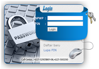 menu login di sse.pajak.go.id