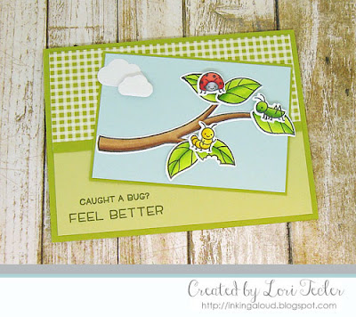 Caught a Bug card-designed by Lori Tecler/Inking Aloud-stamps and dies from Lawn Fawn