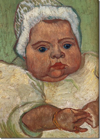 1888  Vincent Van Gogh   The Baby Marcelle Roulin, Detail