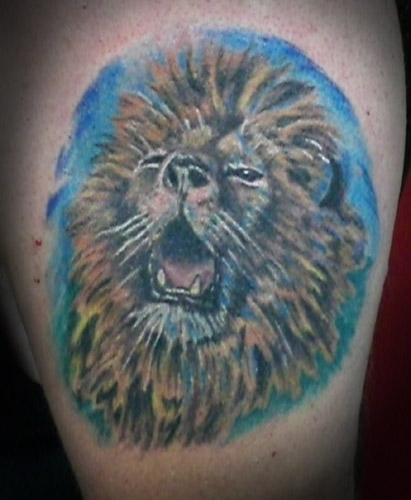 deluxe tattoo: Lion Head Tattoos