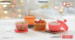 Tupperware tropical round