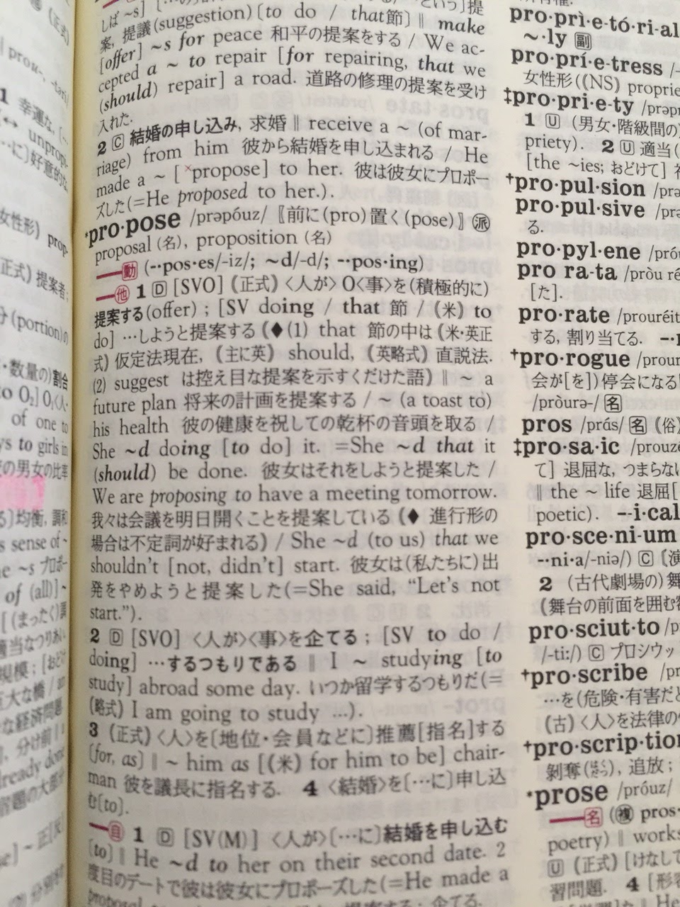 私の英語勉強ノート Propose 前置詞の目的語としての動名詞