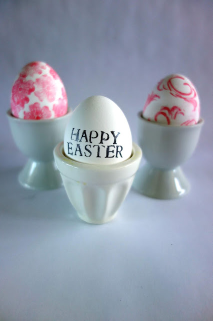 eggs, Easter Eggs, egg cups, Easter, Easter egg decorating ideas, Easter crafts, rubber stamps and ink pad, blah to TADA, craft ideas, how to decorate Easter Eggs