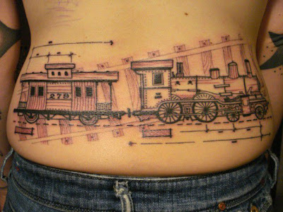 Tatoos Locomotiva Maria Fumaça