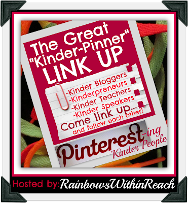 The Great "Kinder-Pinner" LinkUP (via RainbowsWithinReach) Pinterest linkUP for kindergarten 