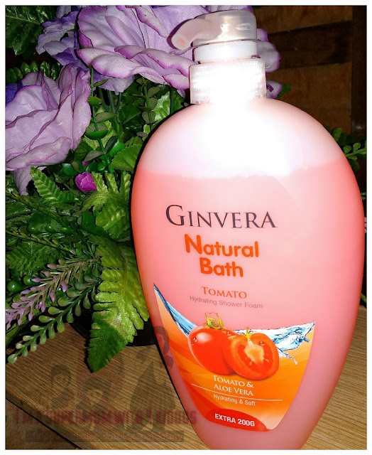 Ginvera Natural Bath Krim Mandian Tomato menjadikan kita harum semerbak sebaik saja selepas mandi.