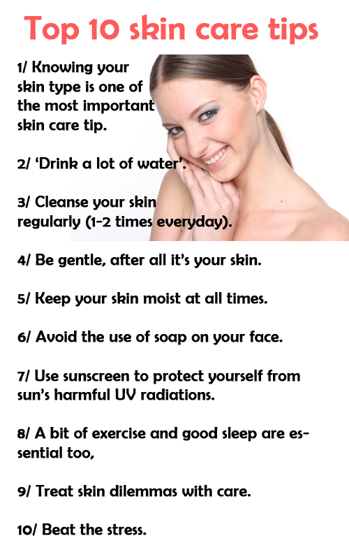 Top 10 skin care tips