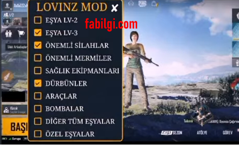 Pubg Mobile 1.6 Lovinz Menu ESP Hile Açma Yeni Bansız İndir