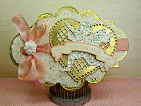 card, Lace Hearts, Labels Twenty, cupid, ideas, Just Rite, JustRite, shaped, Sizzix, Tim Holtz, to make, valentine's day, spellbinders