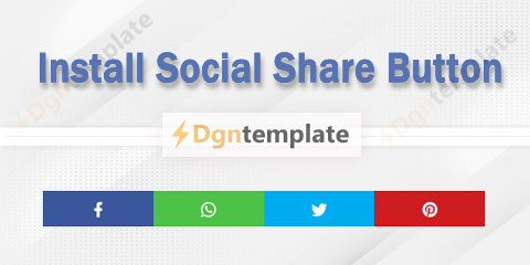 How to Install a Share Button on Blogspot Blog