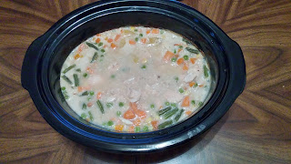 Chicken Pot Pie in the slow cooker