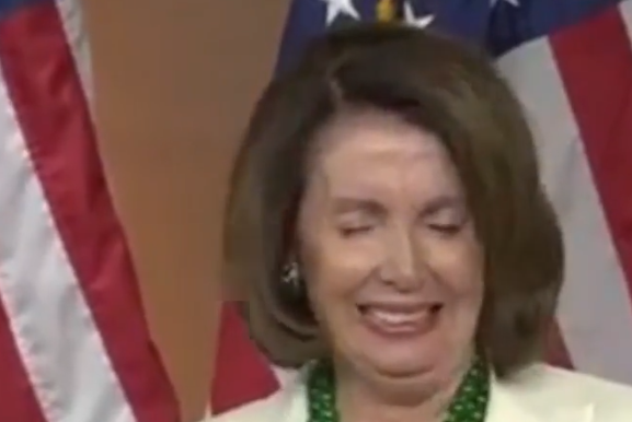 WINDED: Pelosi loses breath during short sentences, suffers brain freezes, repeats words