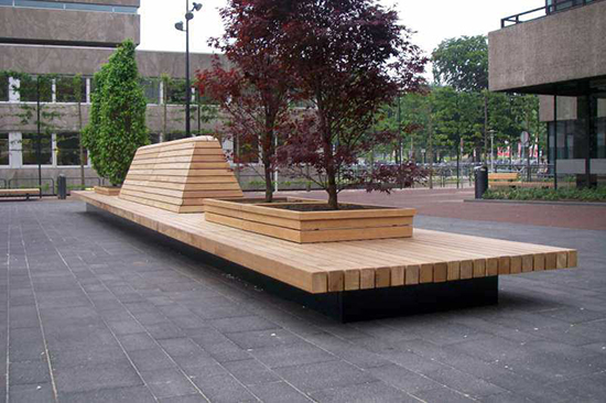 8 kursi  taman  inspiratif dengan beton  dan kayu 1000 