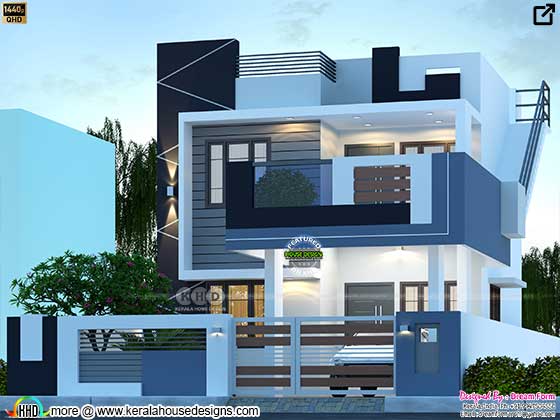 1540 sq. ft. Modern home design