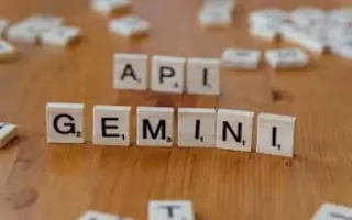 Gemini API models list displayed on laptop screen