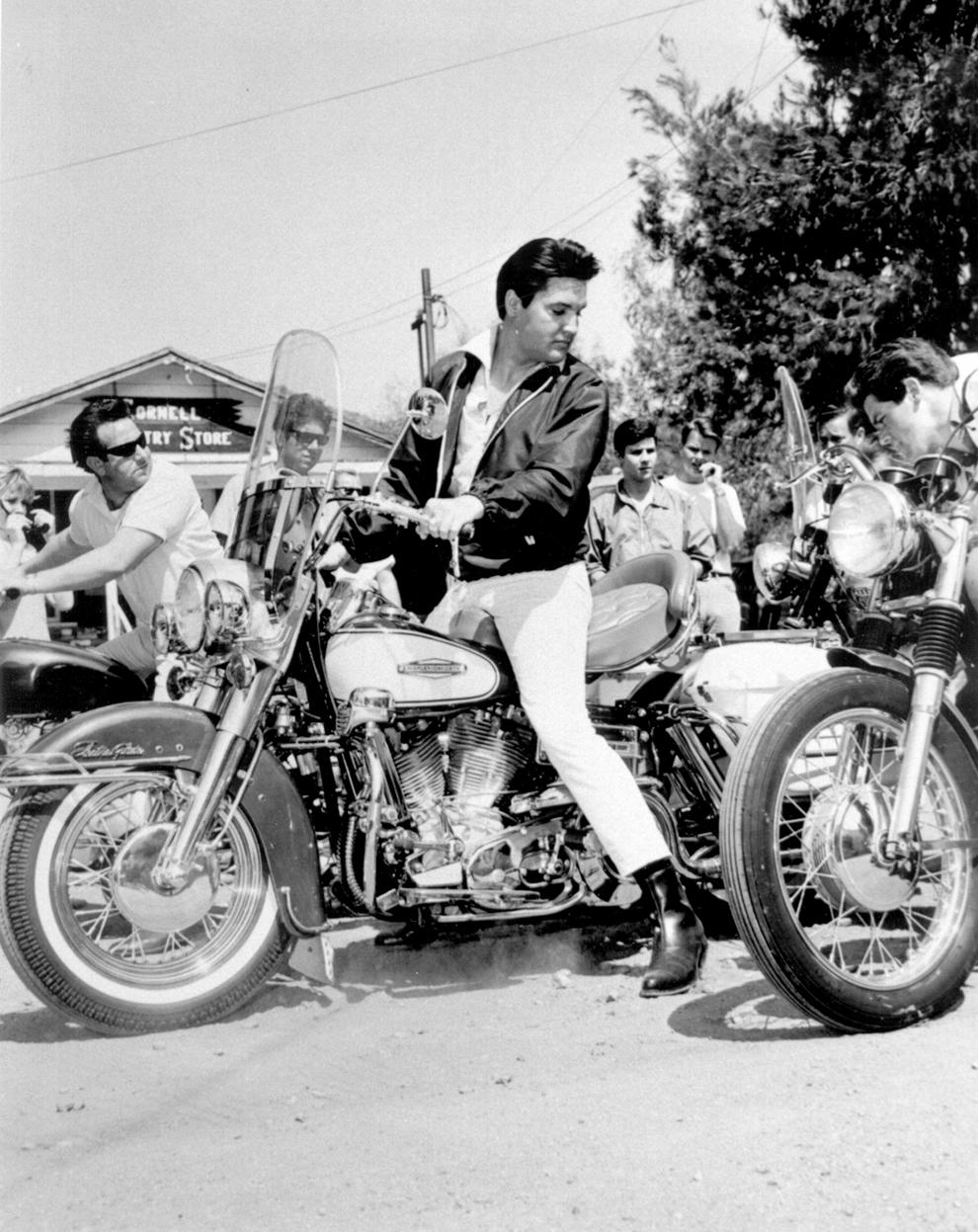 Elvis Presley On Motorcycle