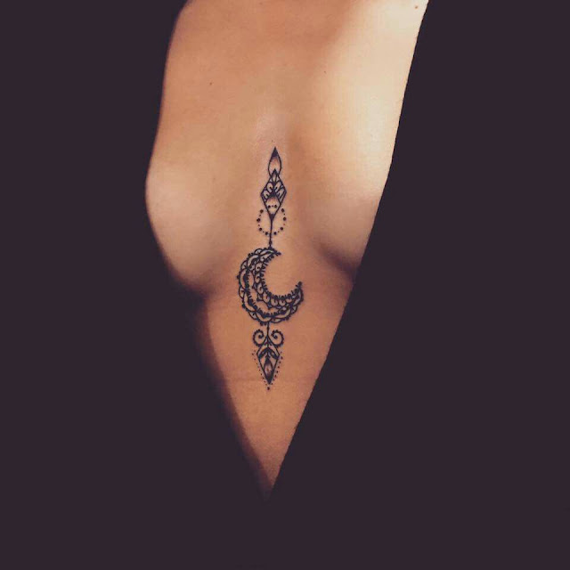 30 inspirações de tatuagens de lua para mulheres