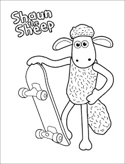 Ausmalbilder Shaun das Schaf