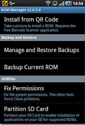 Backup And Restore ROM