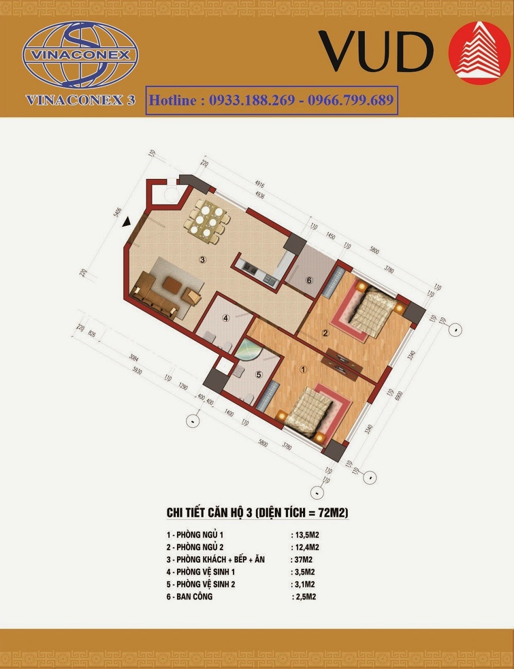 Căn 72m2, Chung cư CT1 Trung Văn - Vinaconex3