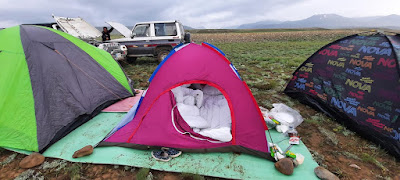 Camping in deosai plane