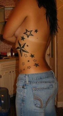 girls star tattoos