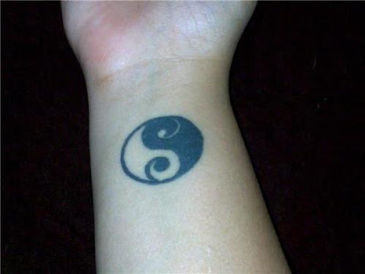 Yin yang tattoo design,