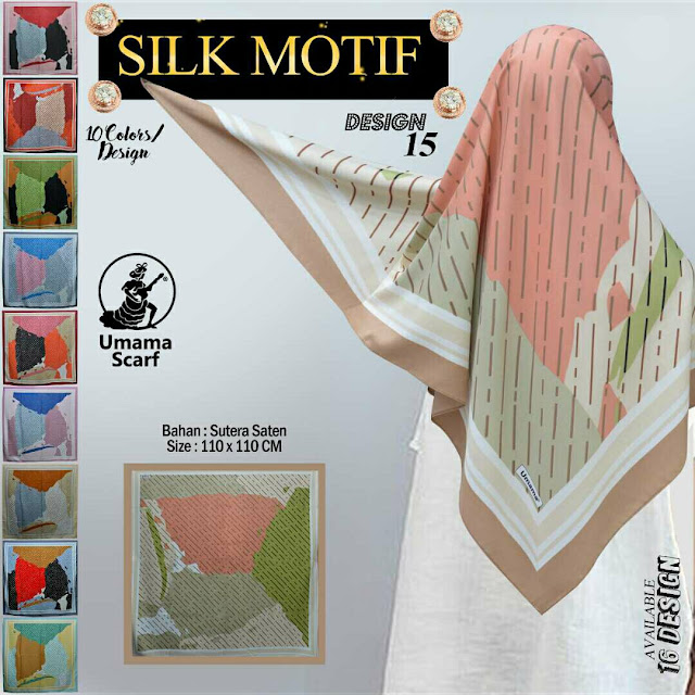 Jilbab Silk Motif By Umama Scarf All Design Harga Murah Grosiran