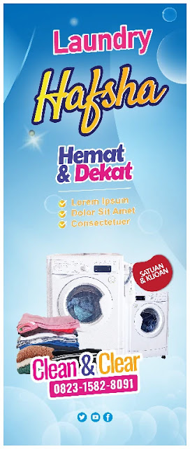 Download Spanduk Laundry CDR Coreldraw Terbaru Gratis (1)