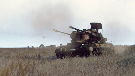 Arma3用MODの自走対空砲の Gepard 1A2