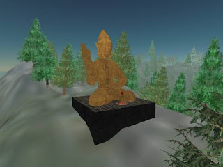 Second Life Buddha statue