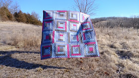 Somewhere in Indiana chambray quilt in Quilty magazine