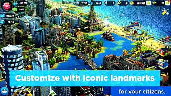 SimCity BuildIt Mod Apk Unlimited Money/Gold/Key