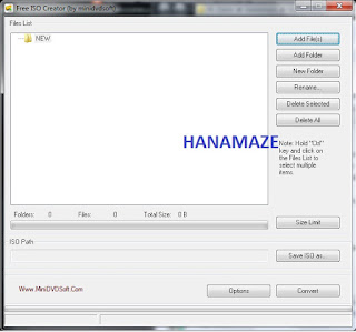 Free ISO Creator, hanamaze