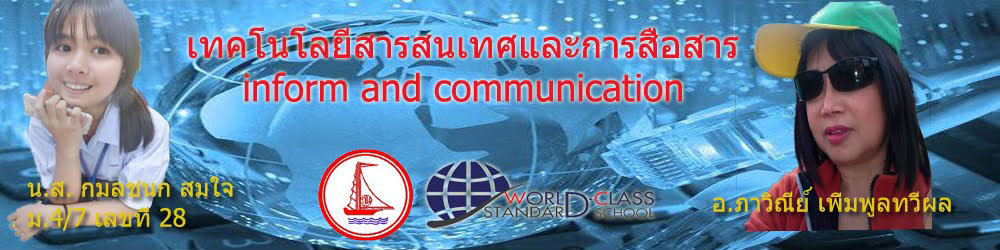 เทคโนโลยีสารสนเทสและการสื่อสาร ม.4