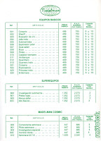 Madelman Tarifa de Precios Febrero año 1981.