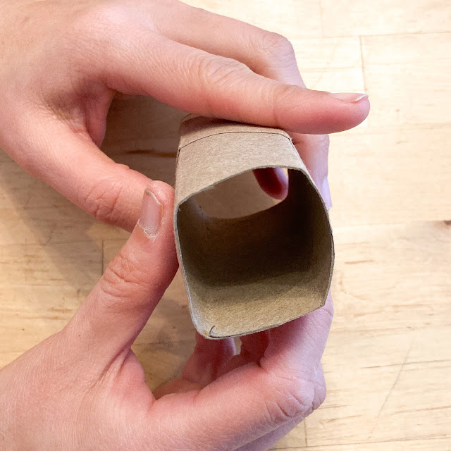 DIY Easy Cardboard Toilet Roll Seedling Pots Starting Seeds Spring Free Kids Craft