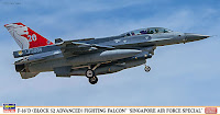Hasegawa 1/48 F-16D (BLOCK 52 ADVANCED) FIGHTING FALCON 'SINGAPORE AIR FORCE SPECIAL' (07393) Color Guide & Paint Conversion Chart