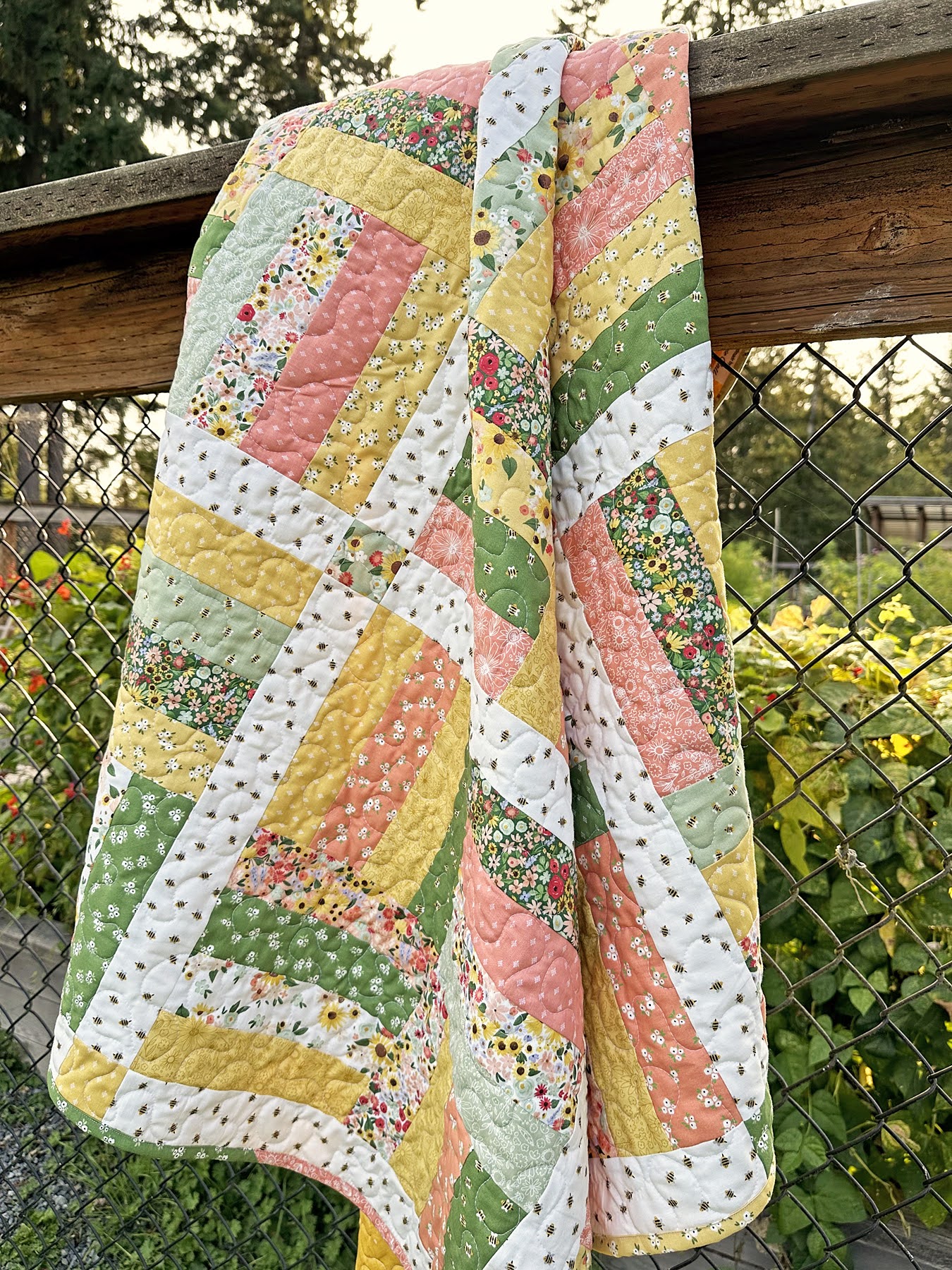 Homemade Sunshine Gingham Fabric by Echo Park Paper Co. - Riley Blake  Fabrics