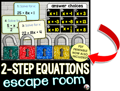 math escape room updated cover to show that it now includes a printable version along with the digital version